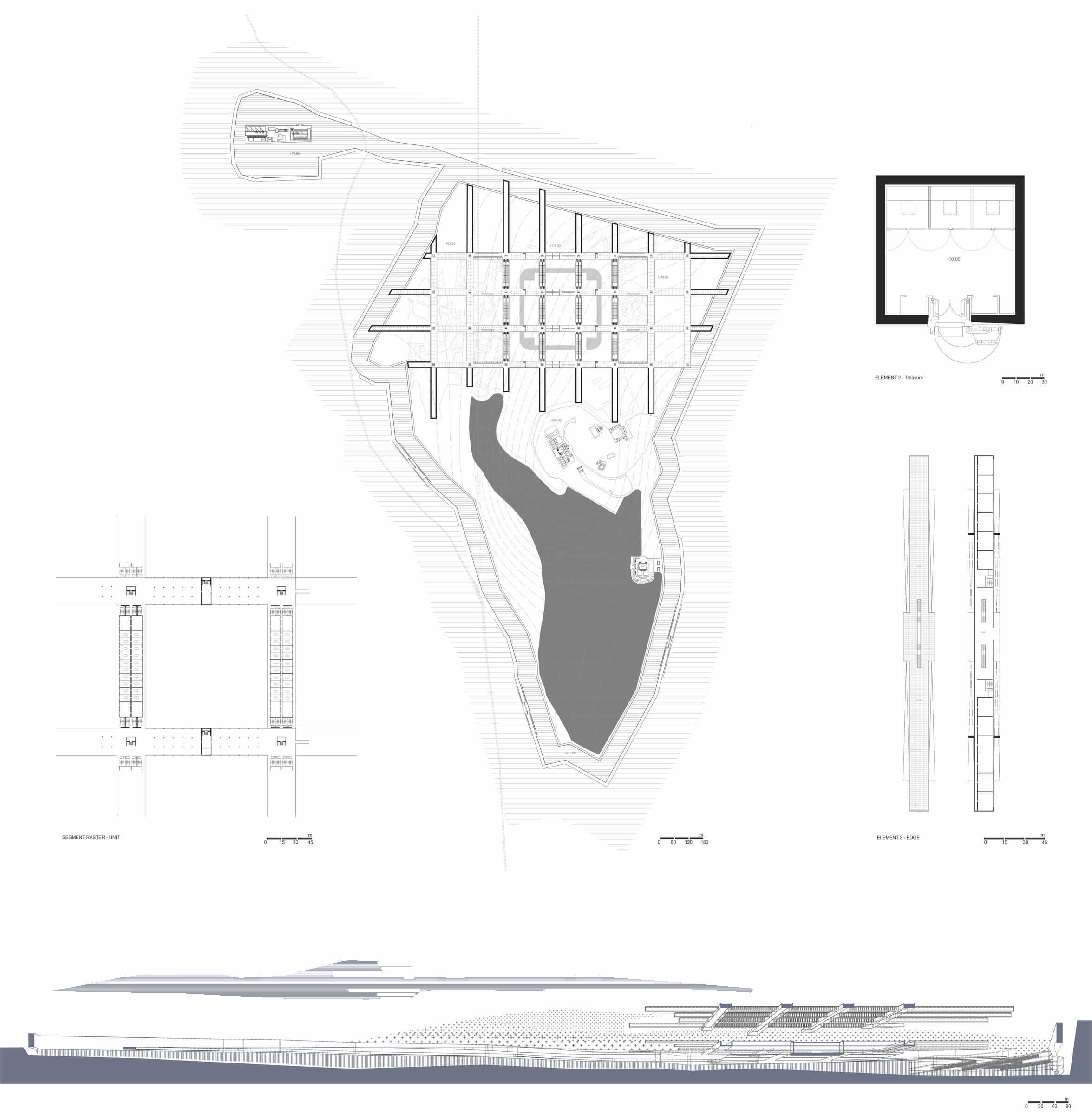 Site plan and details of the superstructure