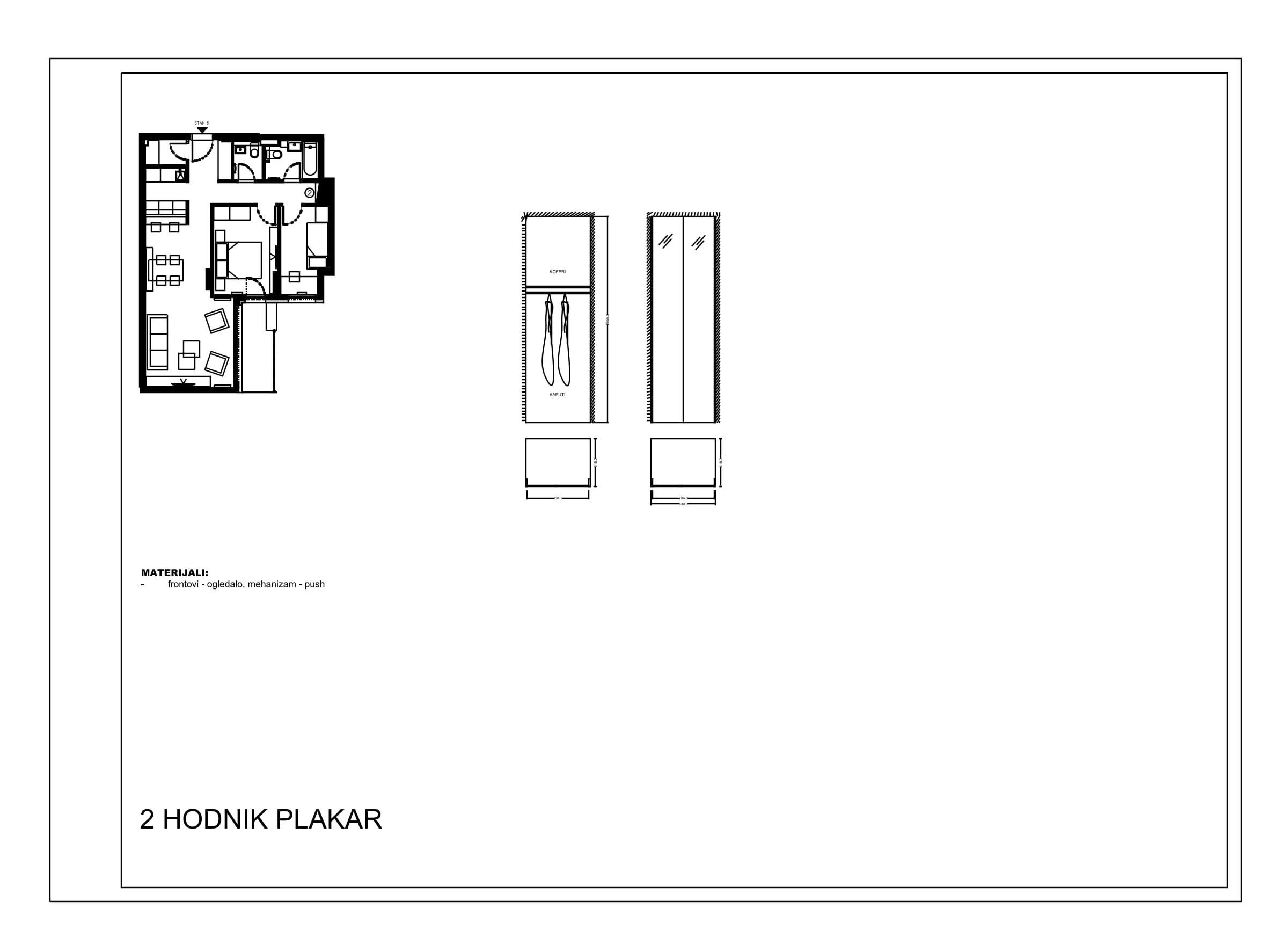 First apartment: hall wardrobe