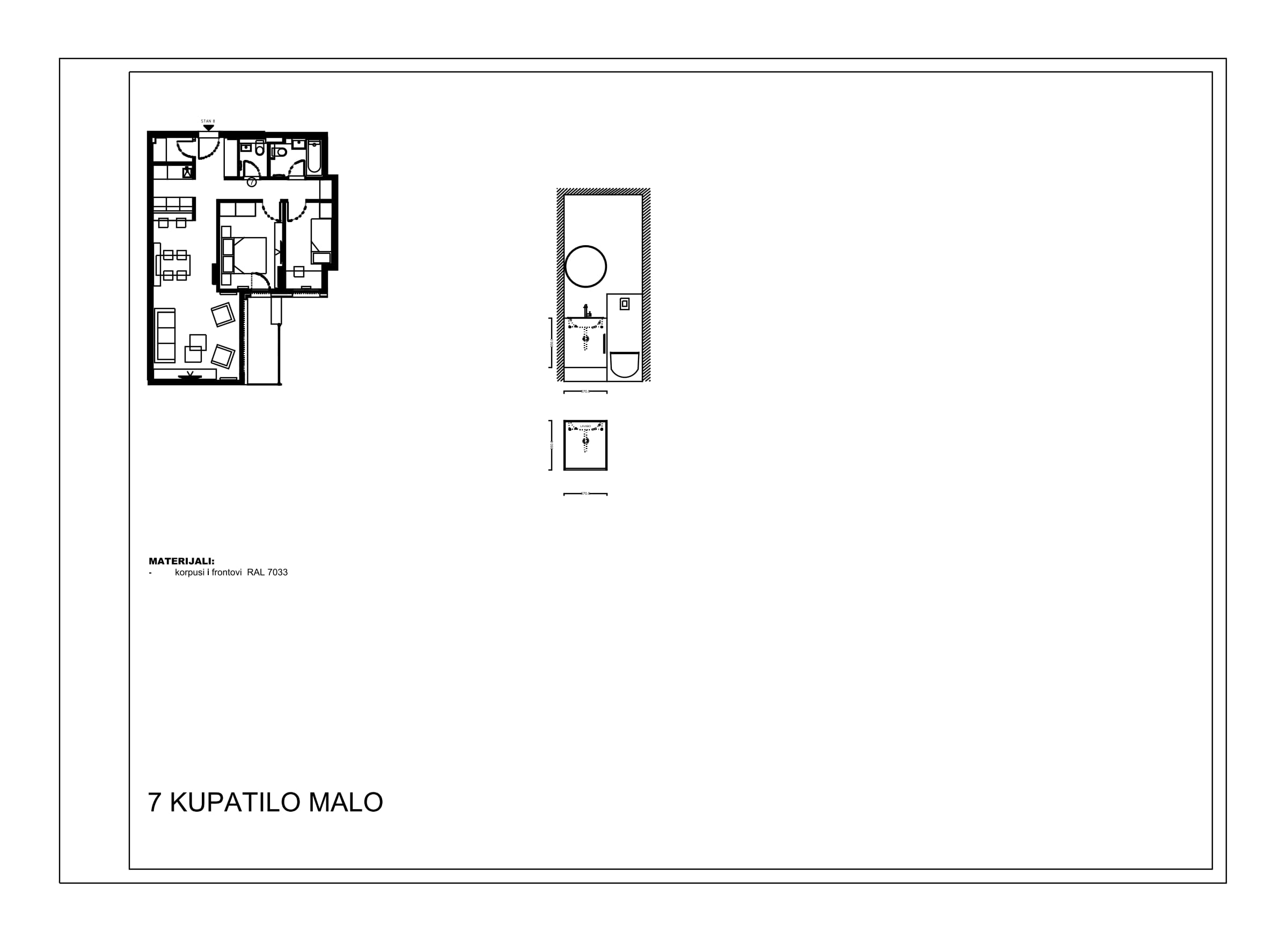 First apartment: small bathroom