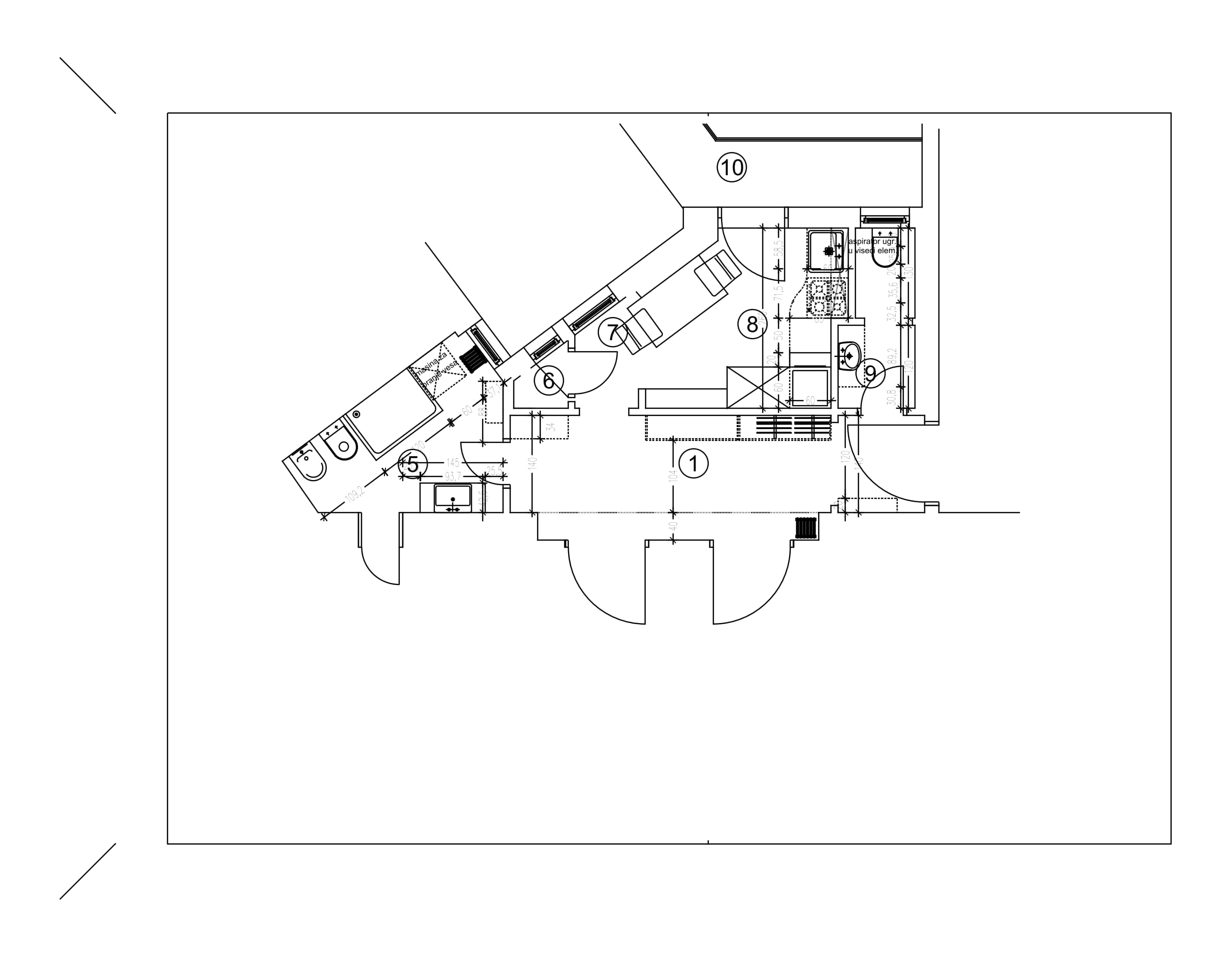 Second apartment: plan, sheet 2