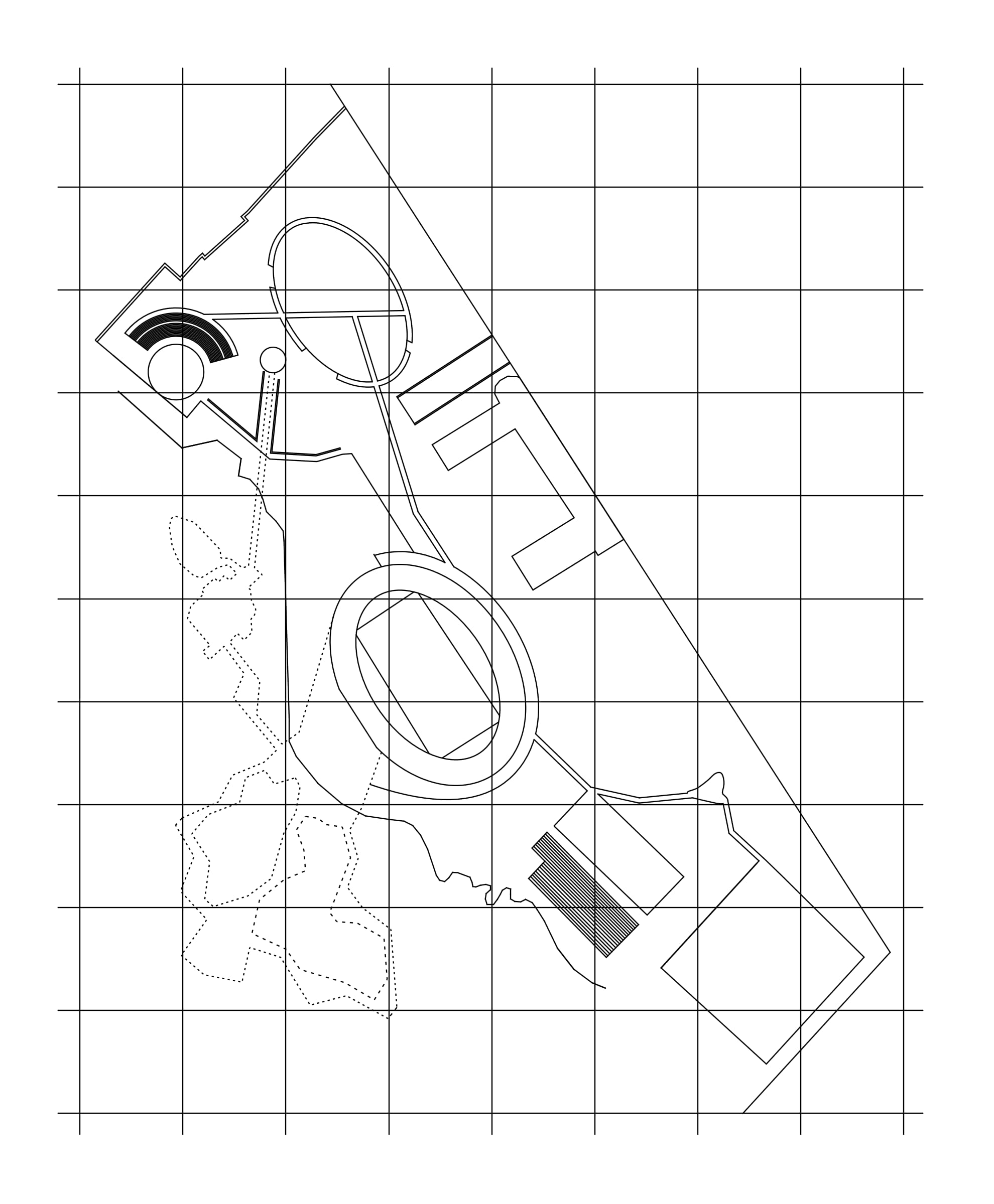 Site plan on the grid