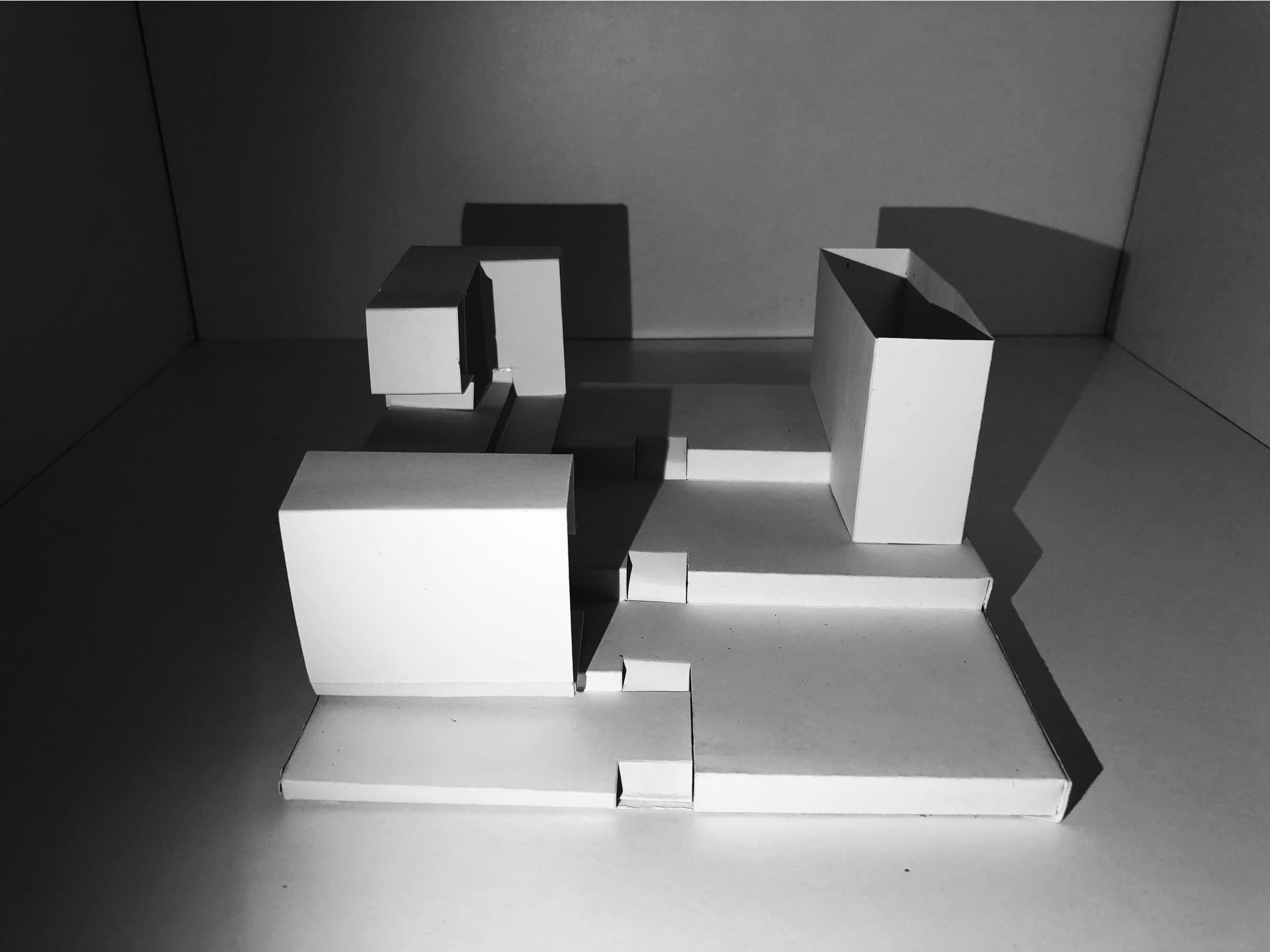 White massing model of the terrace, photo 3 of 3