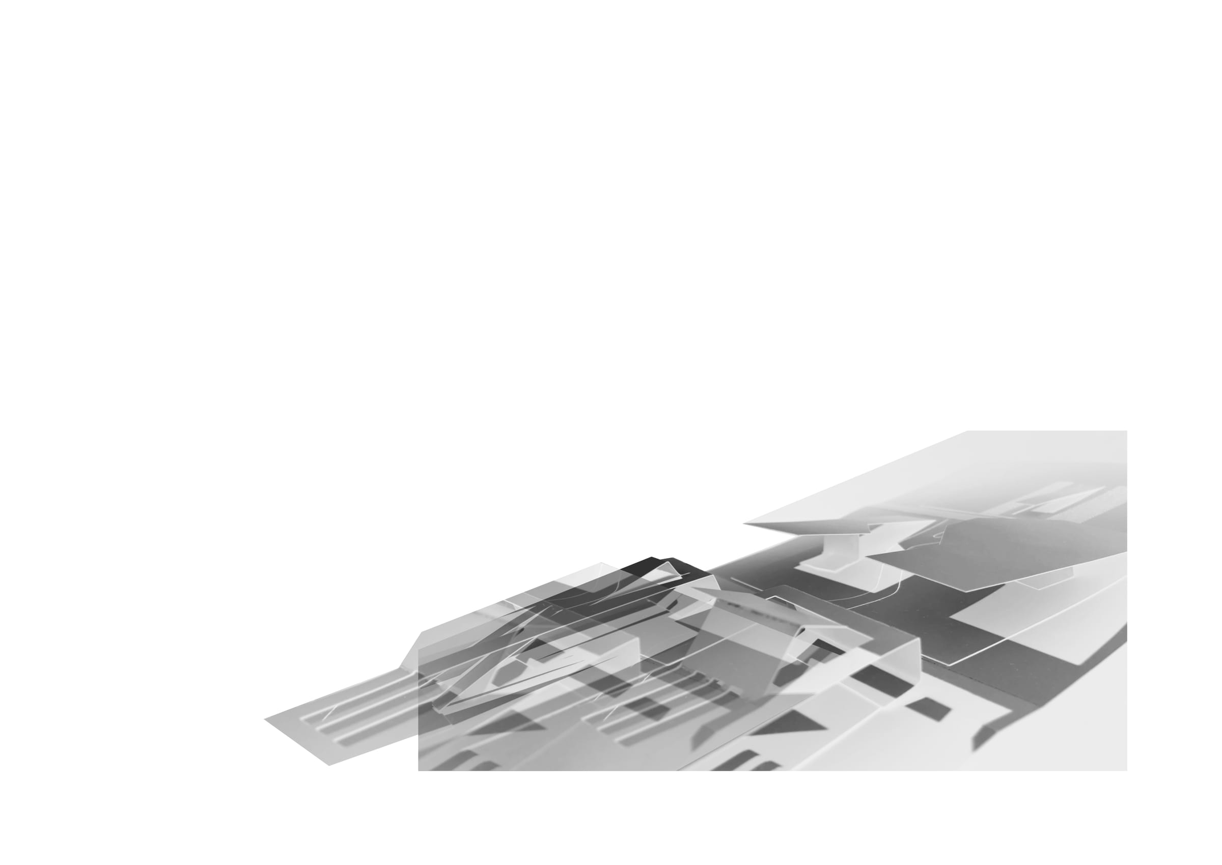 Render of the stepped massing
